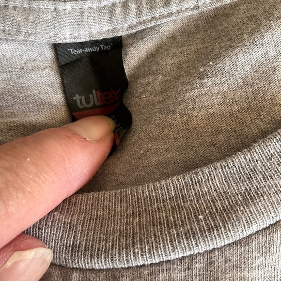 Tultex T Shirt Men’s XXL Gray Long Sleeve Positive Vibes Sick Apparel Headwear - Picture 5 of 5